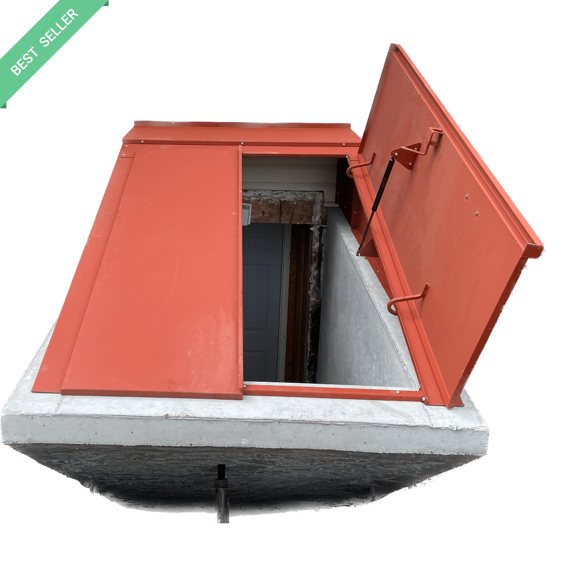 Quick-Ship Steelway Angled Basement Door (Knock-Down)