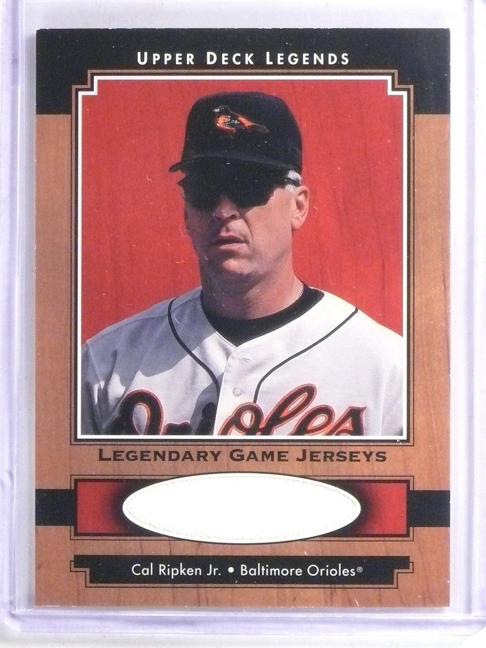 2001 Upper Deck Legends Legendary Game Jersey Cal Ripken Jersey