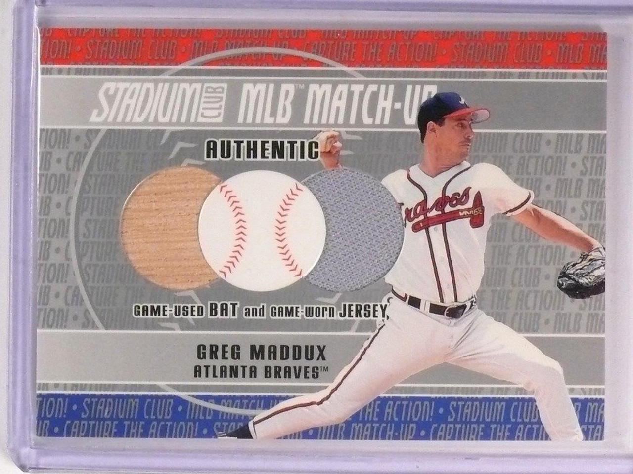 Greg Maddux Game Worn Jersey Baseball Card