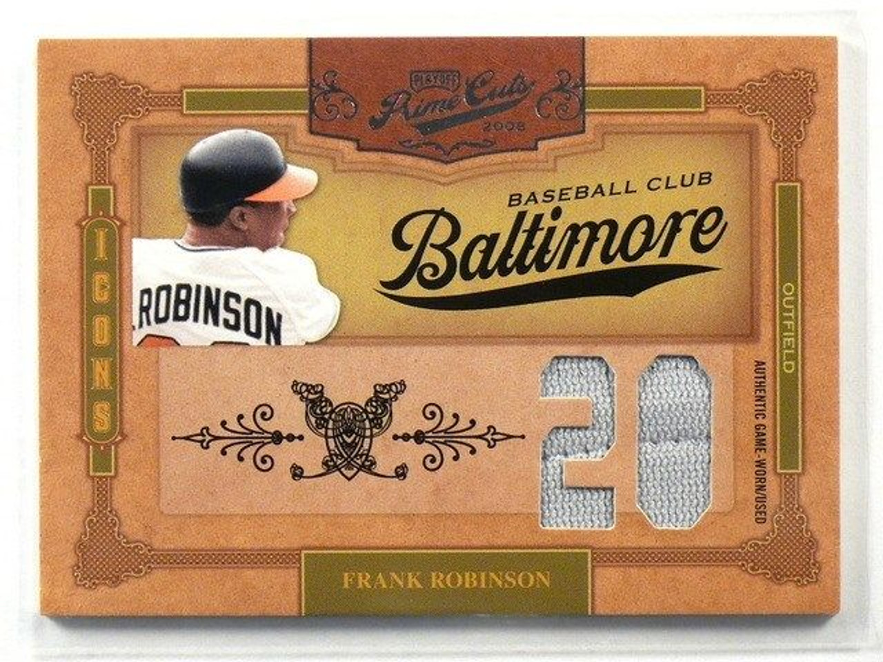 2008 Playoff Prime Cuts Icons Frank Robinson jersey #D5/5