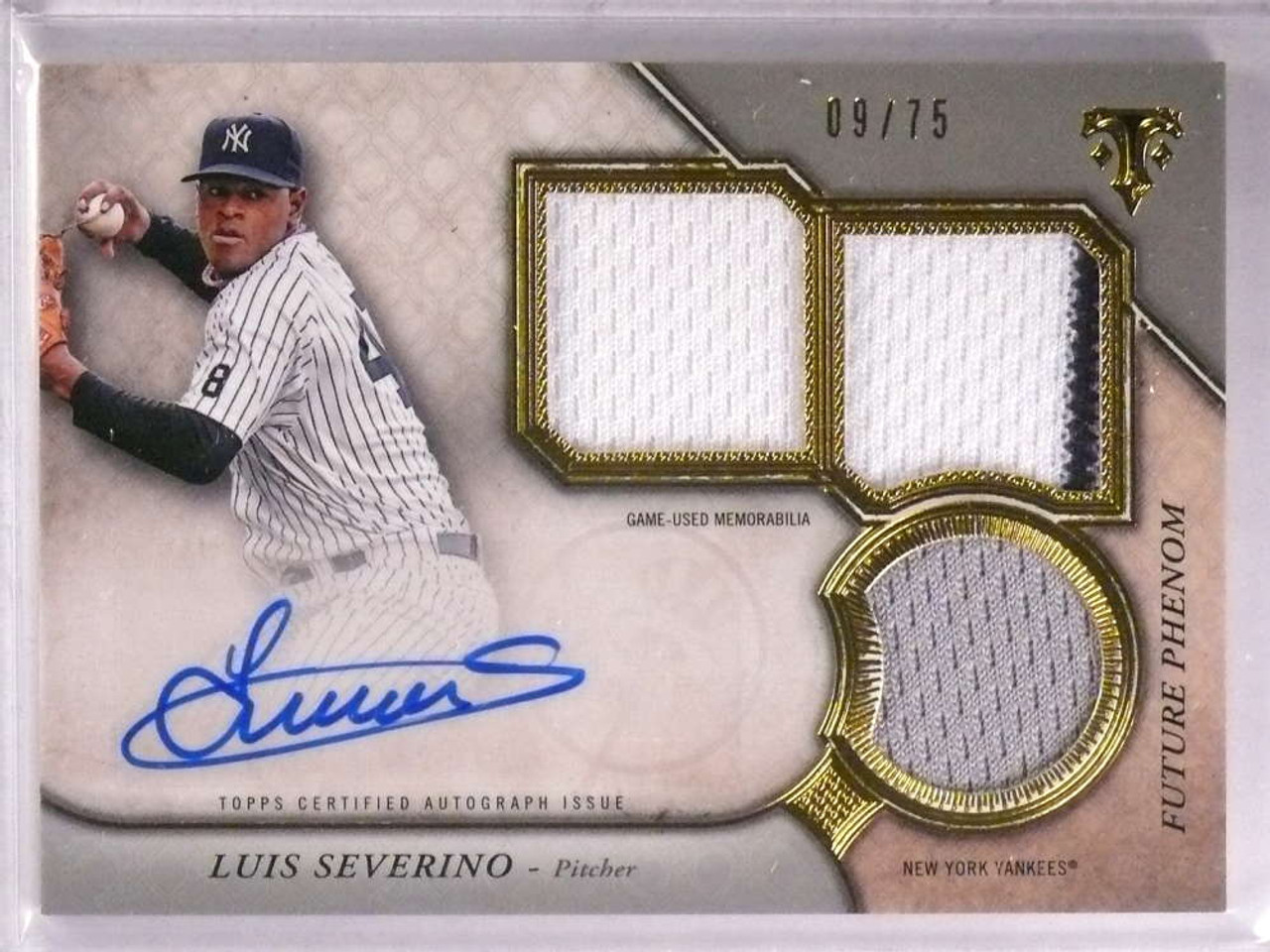 Autographed Game-Used New York Yankees Luis Severino