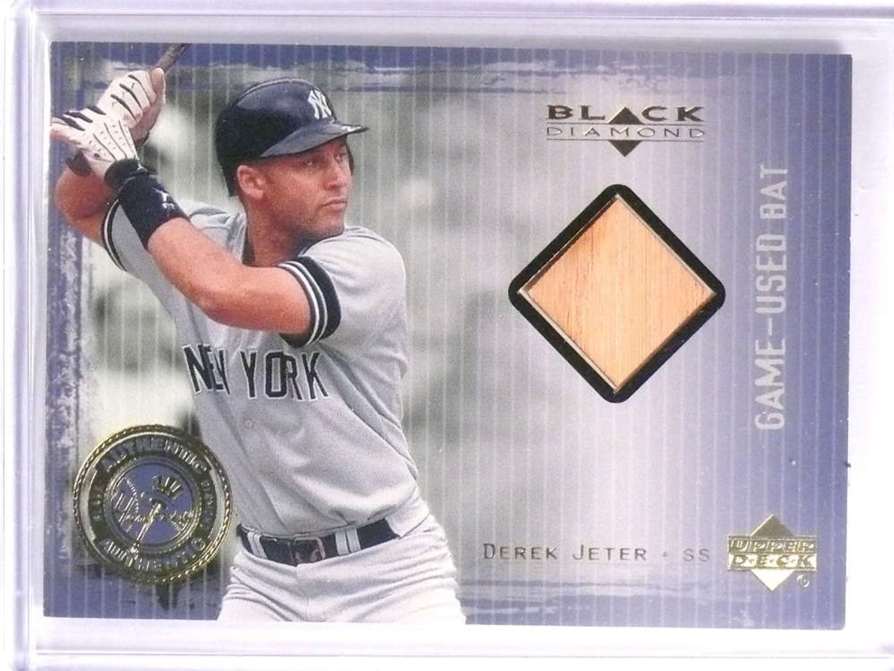 2000 Black Diamond Rookie Authentic Pinstripes APJ Derek Jeter Jersey /1000  - Sportsnut Cards