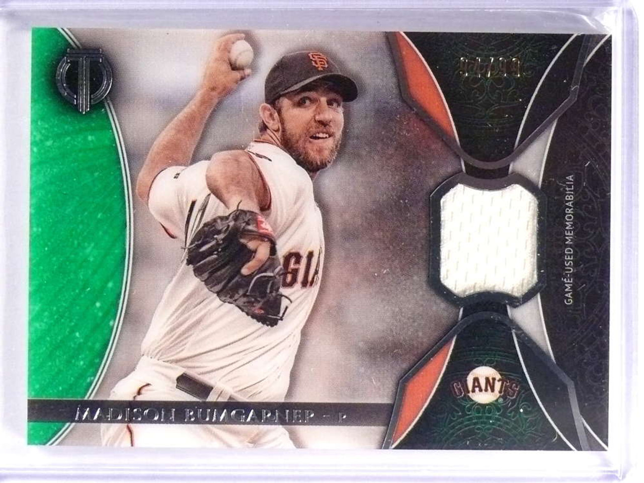 2017 Topps Tribute Certified Green Madison Bumgarner Jersey #D94/99 *70756  - Sportsnut Cards