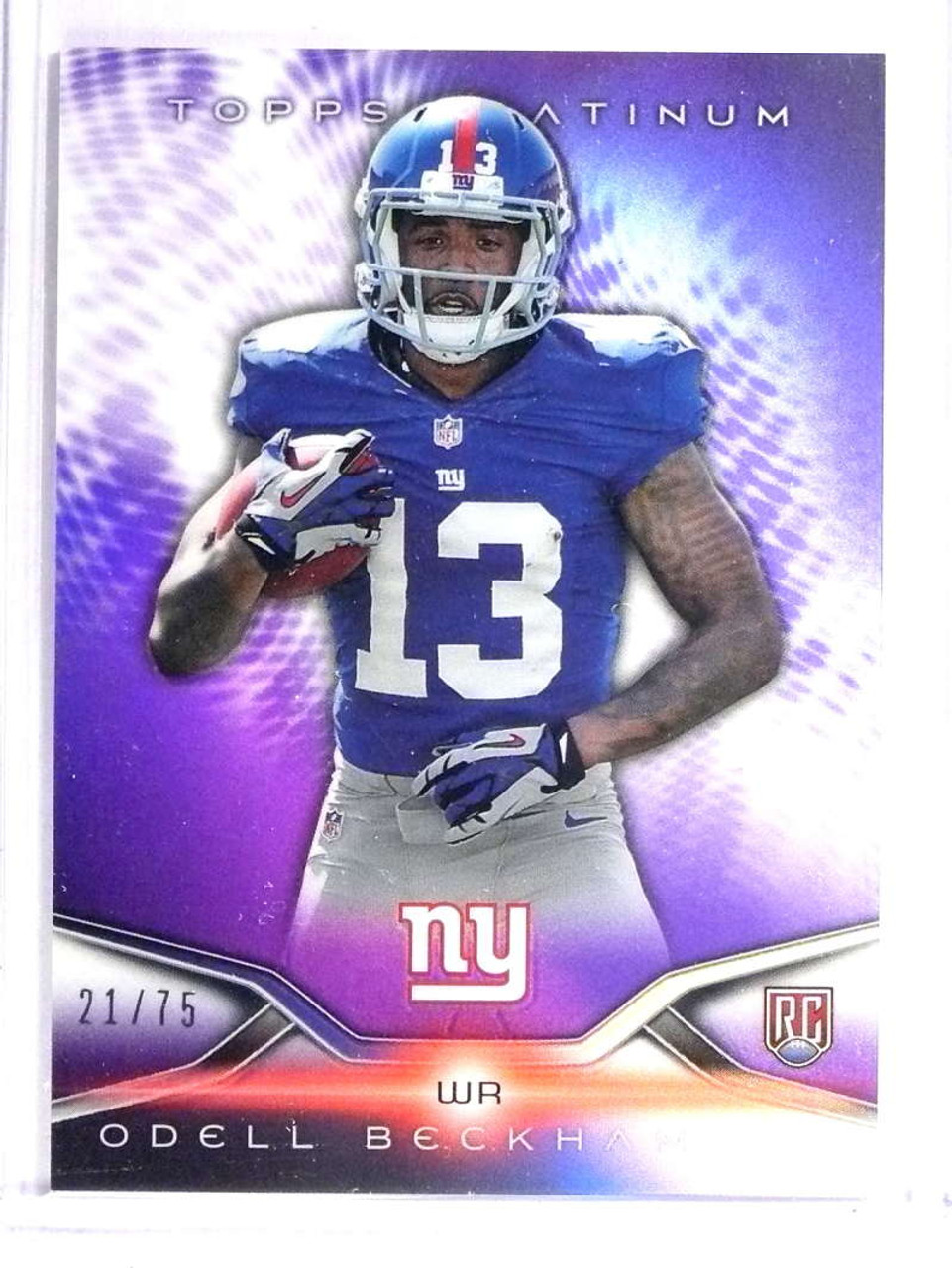 odell beckham jr platinum jersey