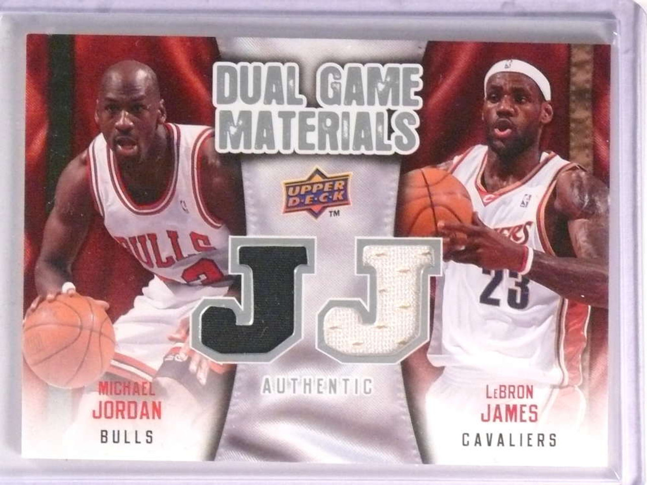 Sold 20614 2009 10 Upper Deck Michael Jordan Lebron James Dual Game Materials Jersey 73214 Sportsnut Cards