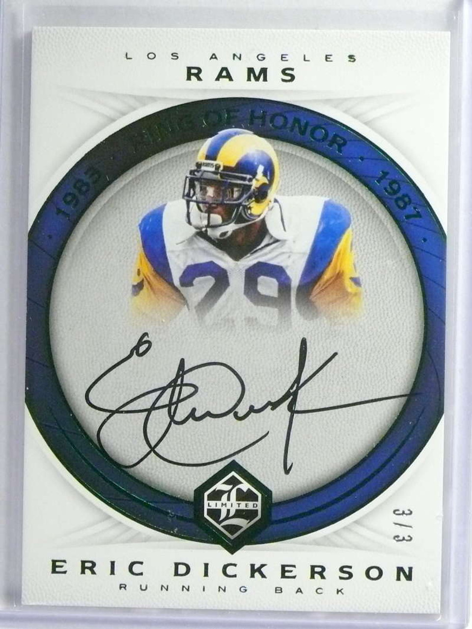 2017 Panini Limited Ring Of Honor Eric Dickerson autograph auto