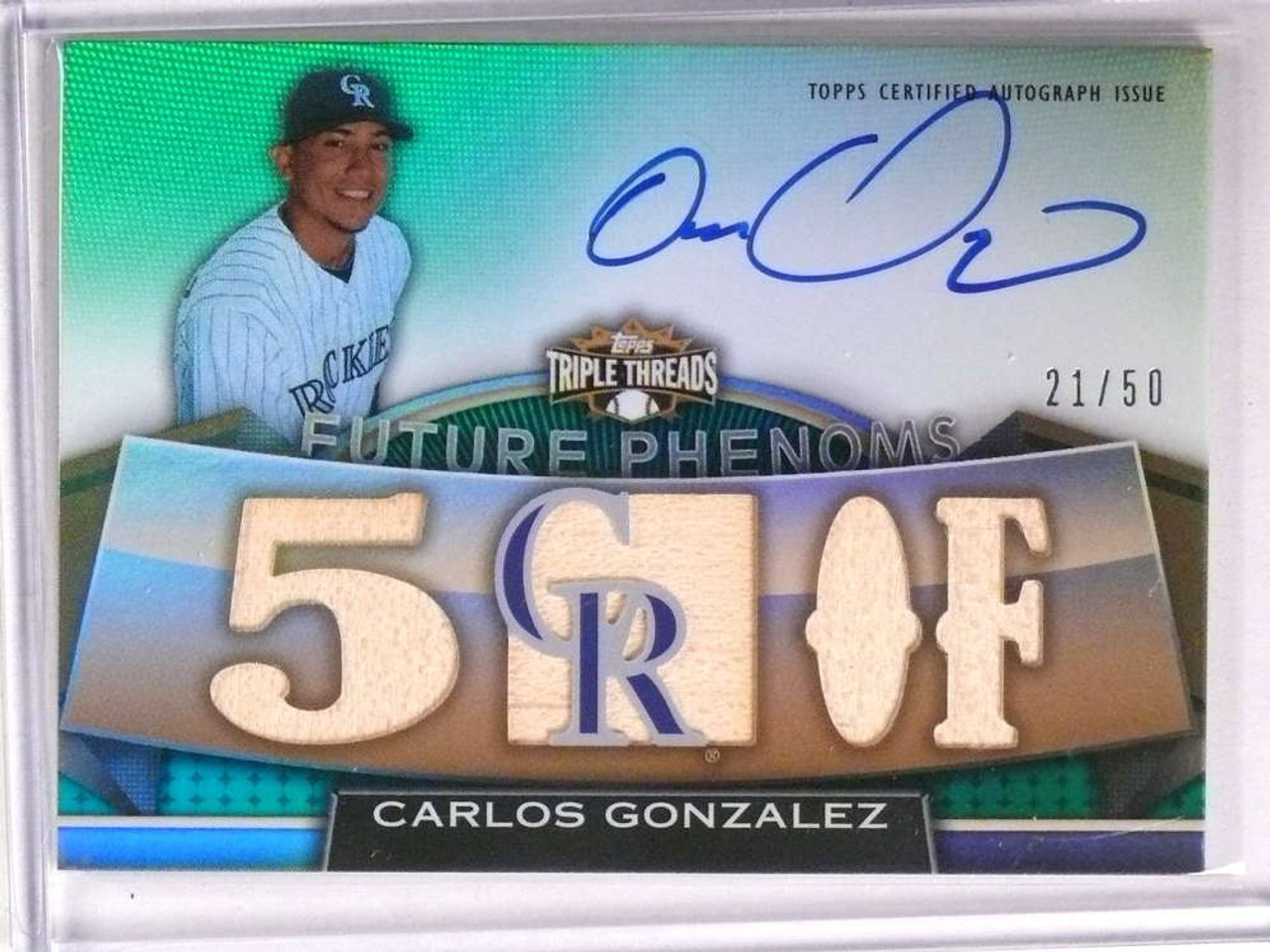 2017 Carlos Gonzalez Game-Used Jersey