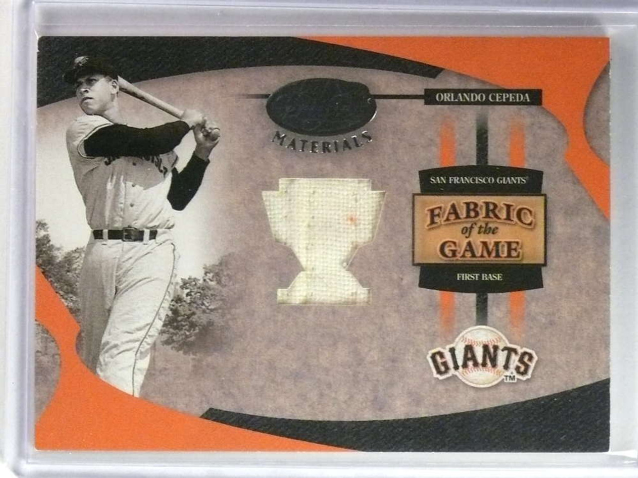 2005 Leaf Certified Materials Fabric Game Jersey Orlando Cepeda #D01/25  *73919 - Sportsnut Cards