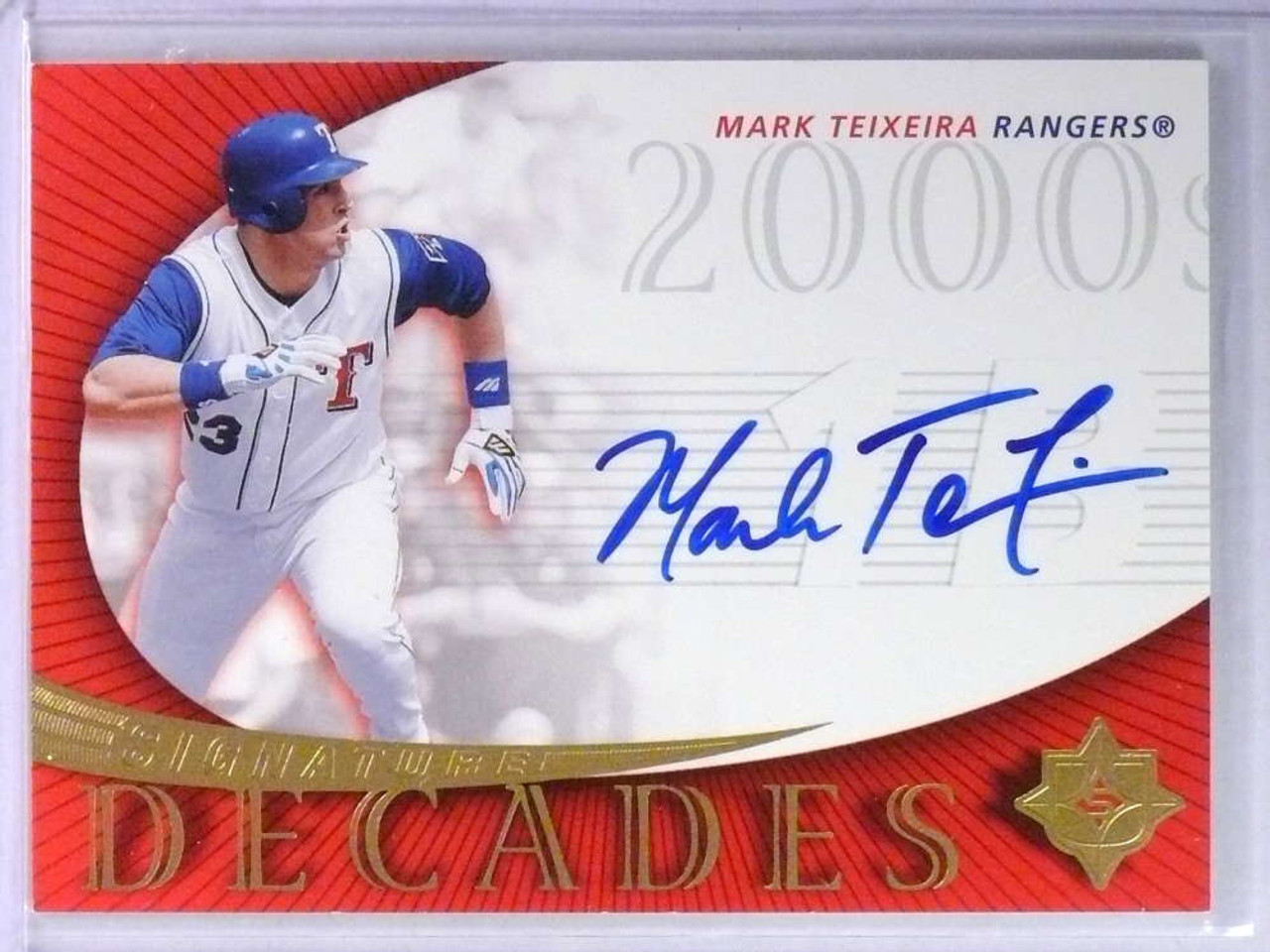 2005 UD Ultimate Signature Decades Autograph Mark Teixeira #MT