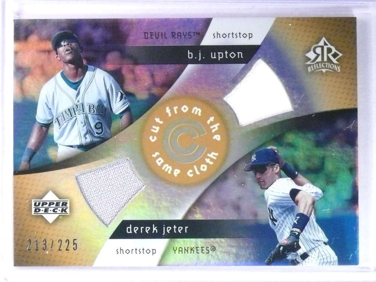 Sold at Auction: (#'d /99) 2005 UD Red Dual Signature Reflections Derek  Jeter / BJ Upton