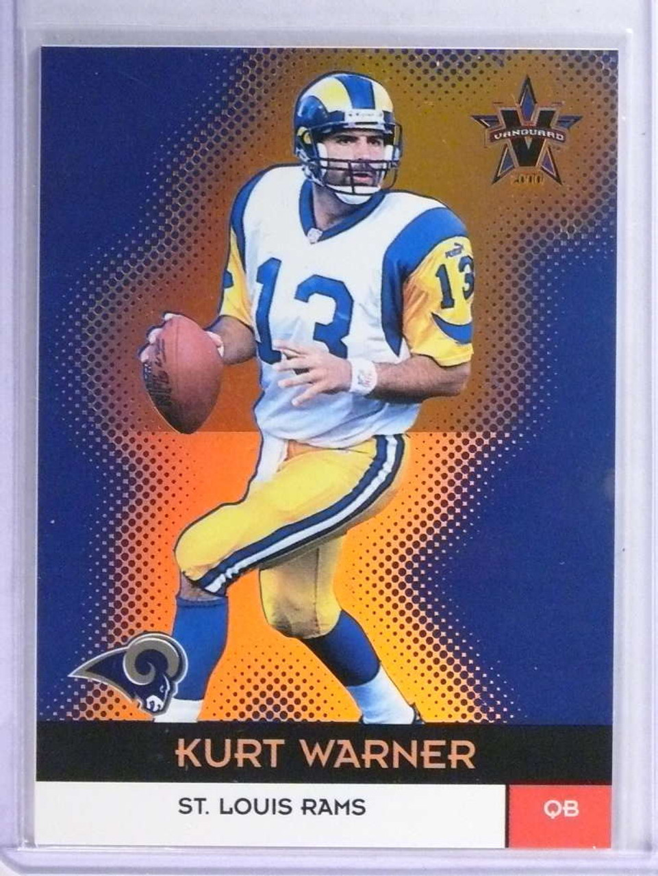 2000 Pacific Vanguard Gold Kurt Warner #D075/122 #112 Rams *74779