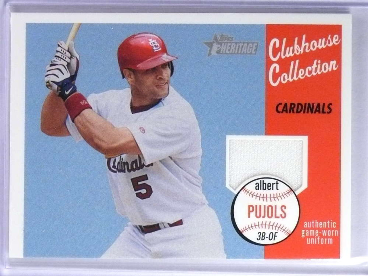 2005 Topps Gallery Heritage Relics Albert Pujols Jersey #GHRAP *75816 -  Sportsnut Cards