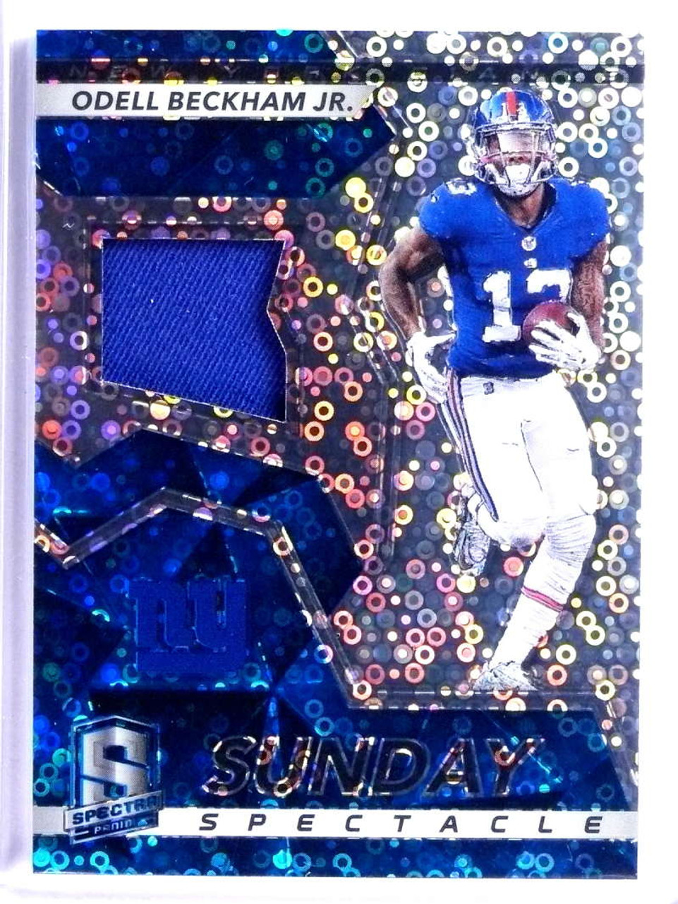 Sold 23222 2017 Panini Spectra Sunday Spectacle Odell Beckham Jr Jersey D76 99 31 75947 Sportsnut Cards