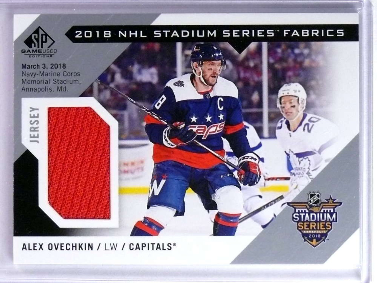 ovechkin game worn jersey