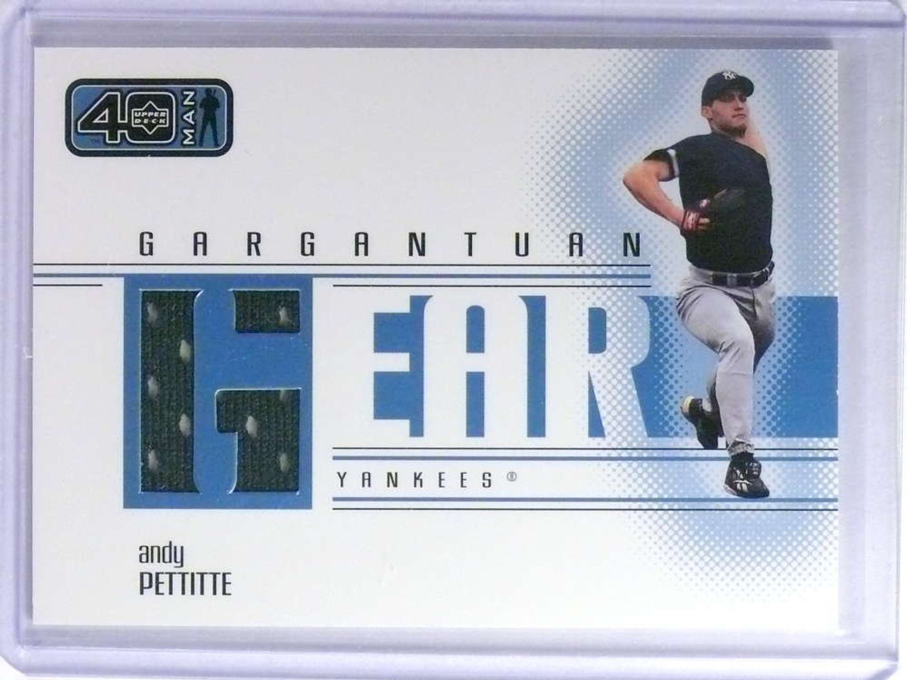 2002 Upper Deck 40-Man Gargantuan Gear Andy Pettitte Jersey #GAP *76163 -  Sportsnut Cards