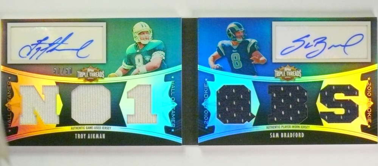 troy aikman jersey card