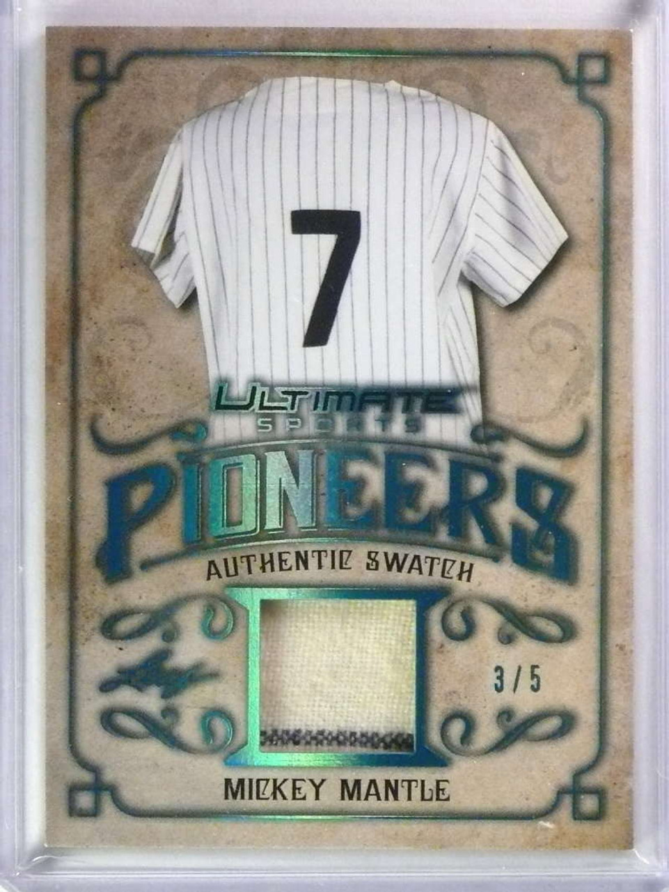 mickey mantle jersey card