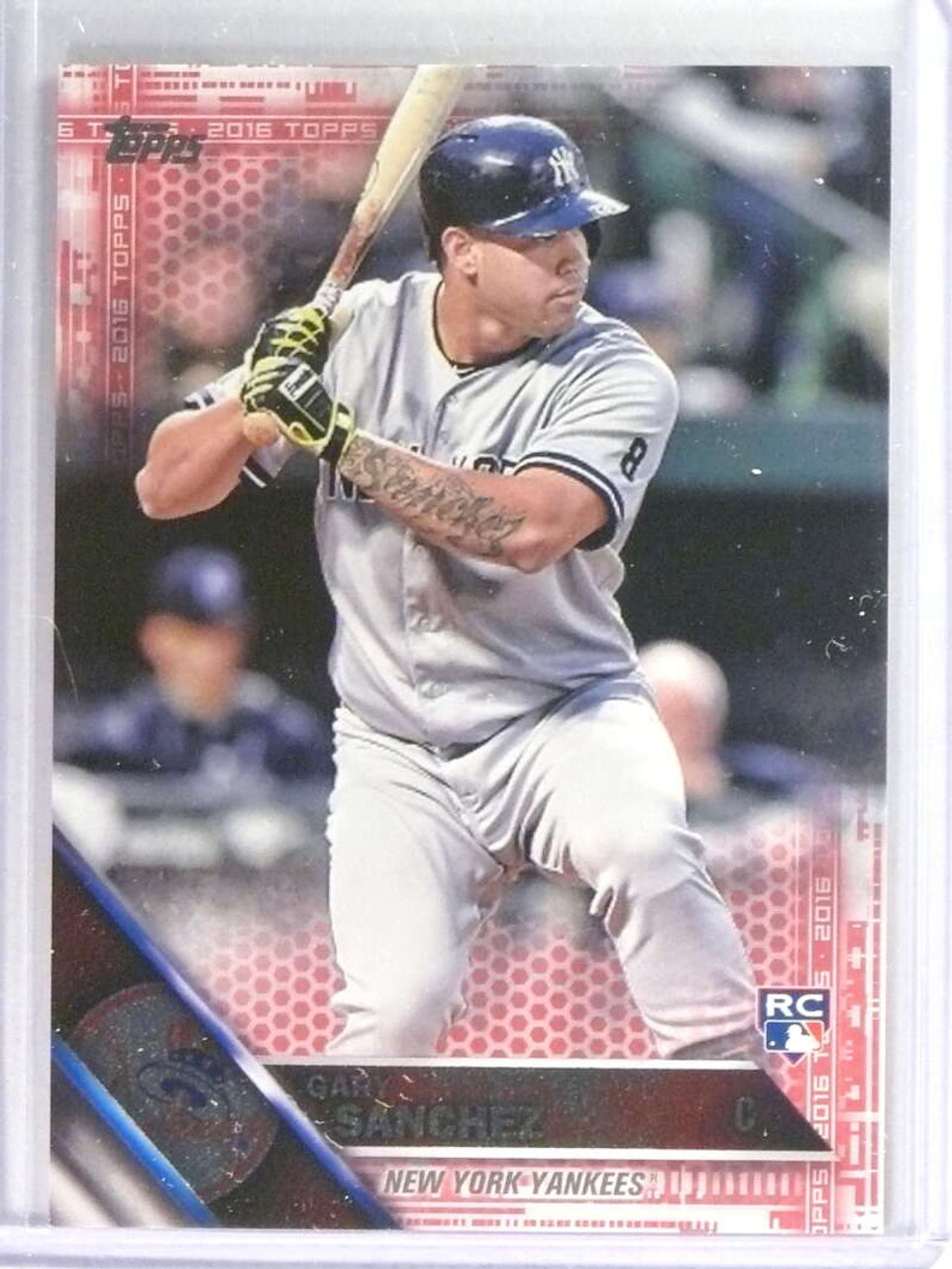 Gary Sanchez Game Worn Jersey Baseball Card