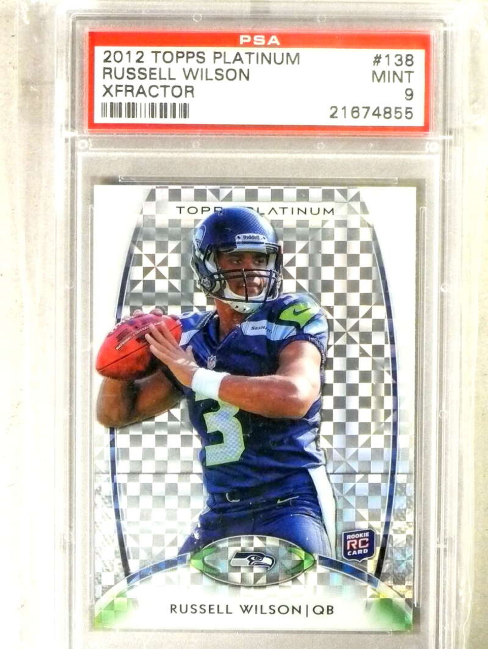 Russell Wilson baseball card from a minor league game I went to in 2011 :  r/Seahawks