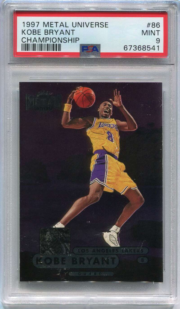 1997-98 Metal Universe Championship 86 Kobe Bryant PSA 9 MINT 67368541