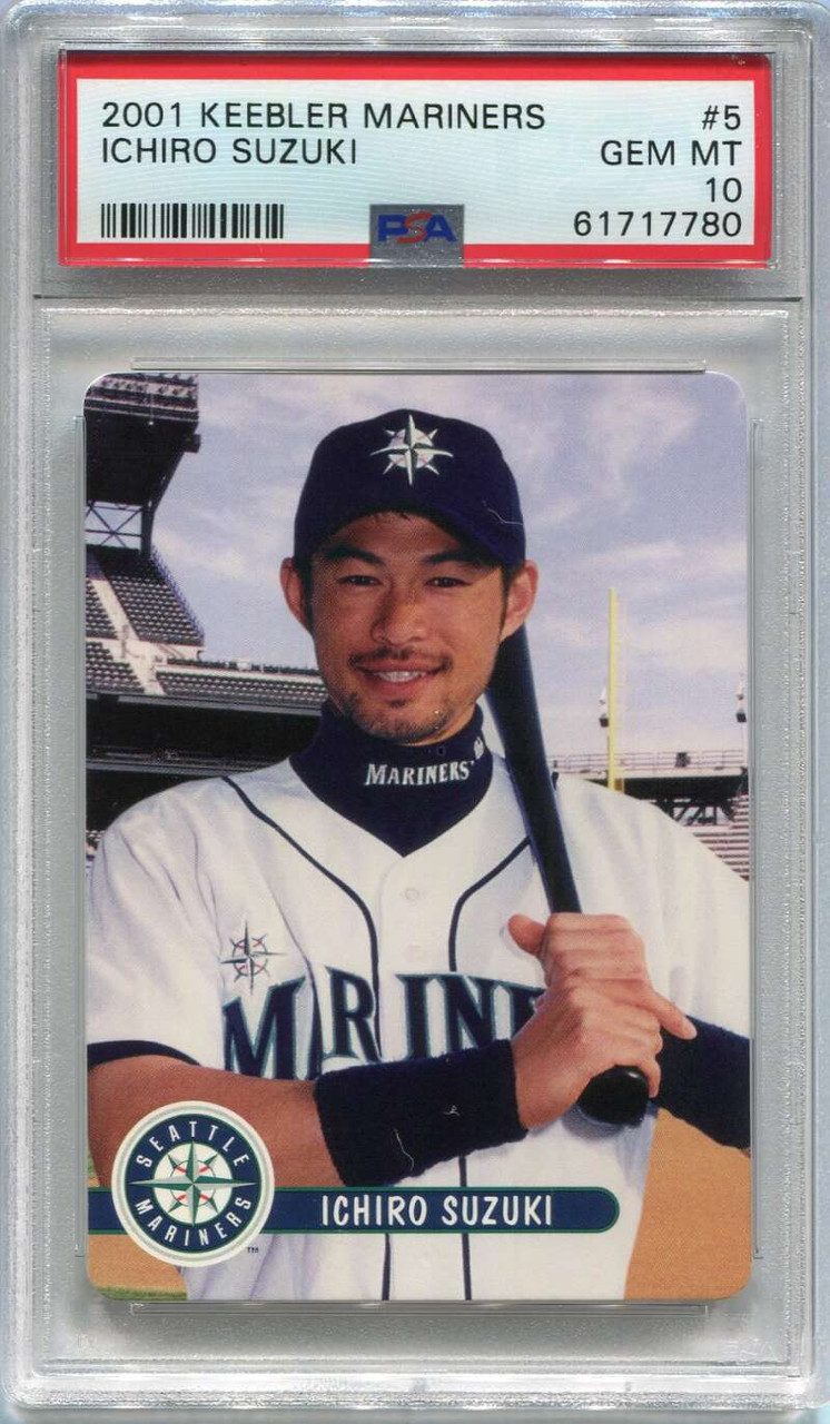 DELETE 111953 2001 Mariners Keeblers 5 Ichiro Suzuki Rookie PSA 10