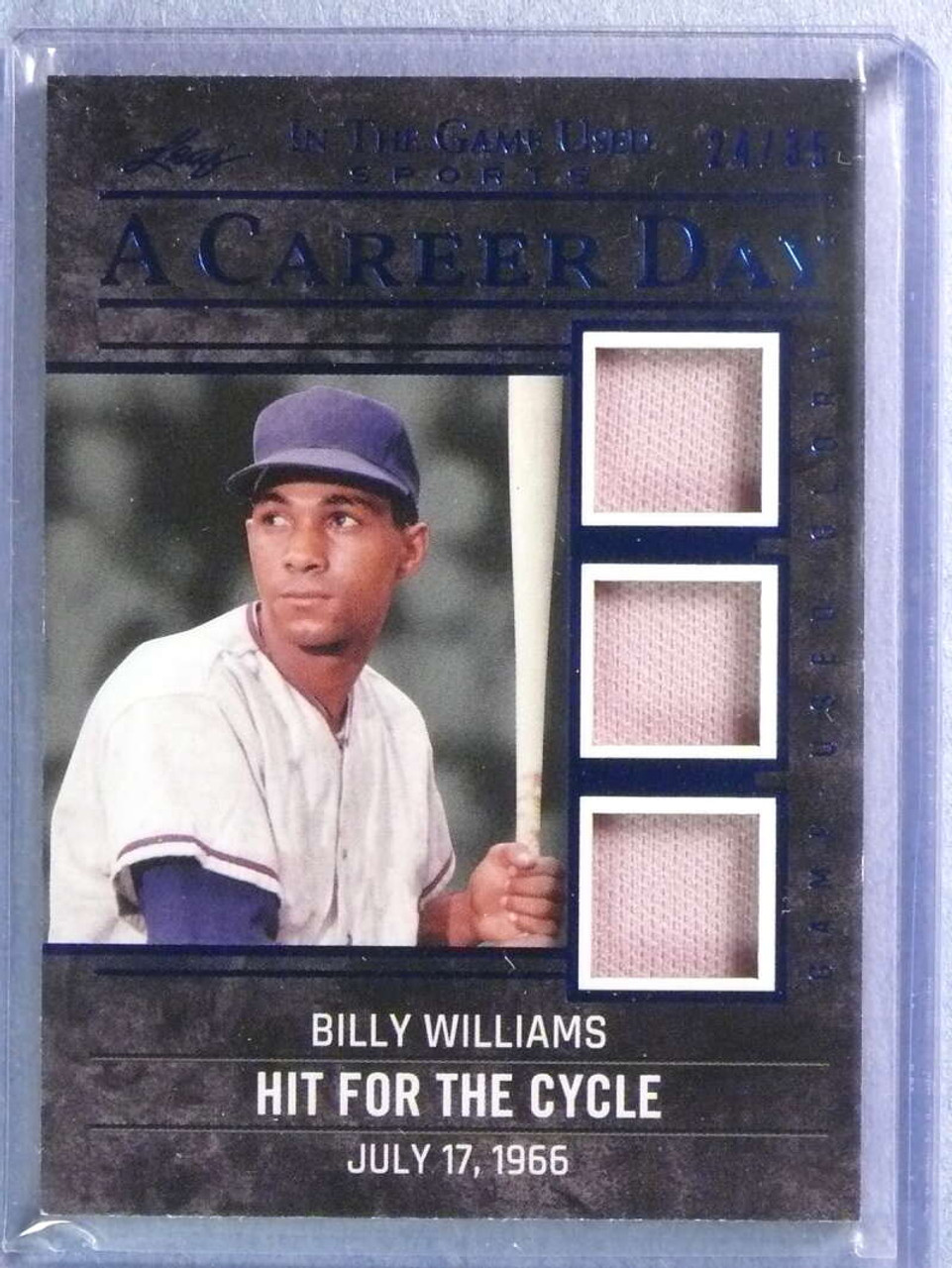 2020-21 ITG Used A Career Day Blue Triple Billy Williams Jersey #24/35  #CD04 - Sportsnut Cards