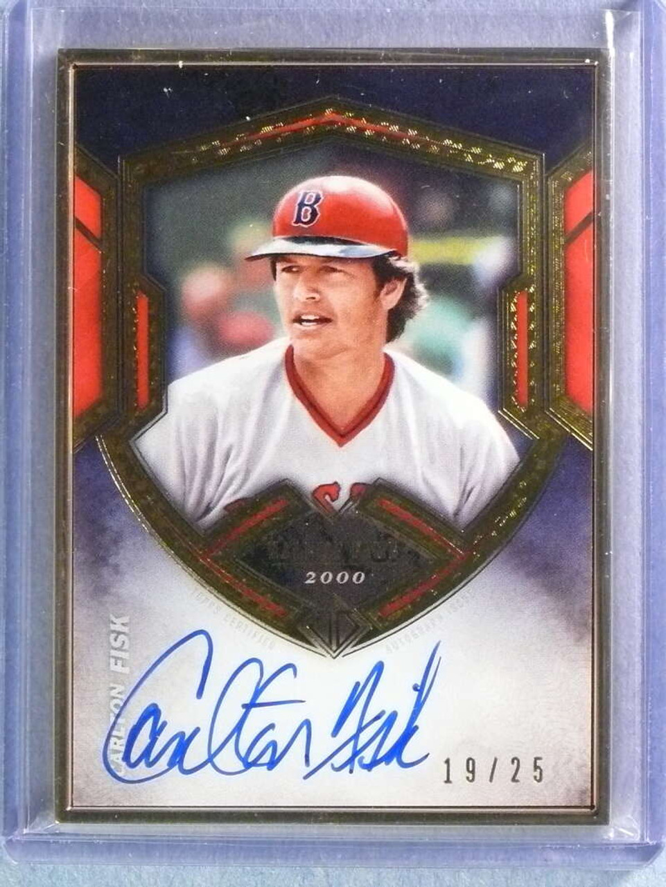 2020 Topps Transendent Hall Of Fame Carlton Fisk Autograph Auto #19/25  #THOFCF