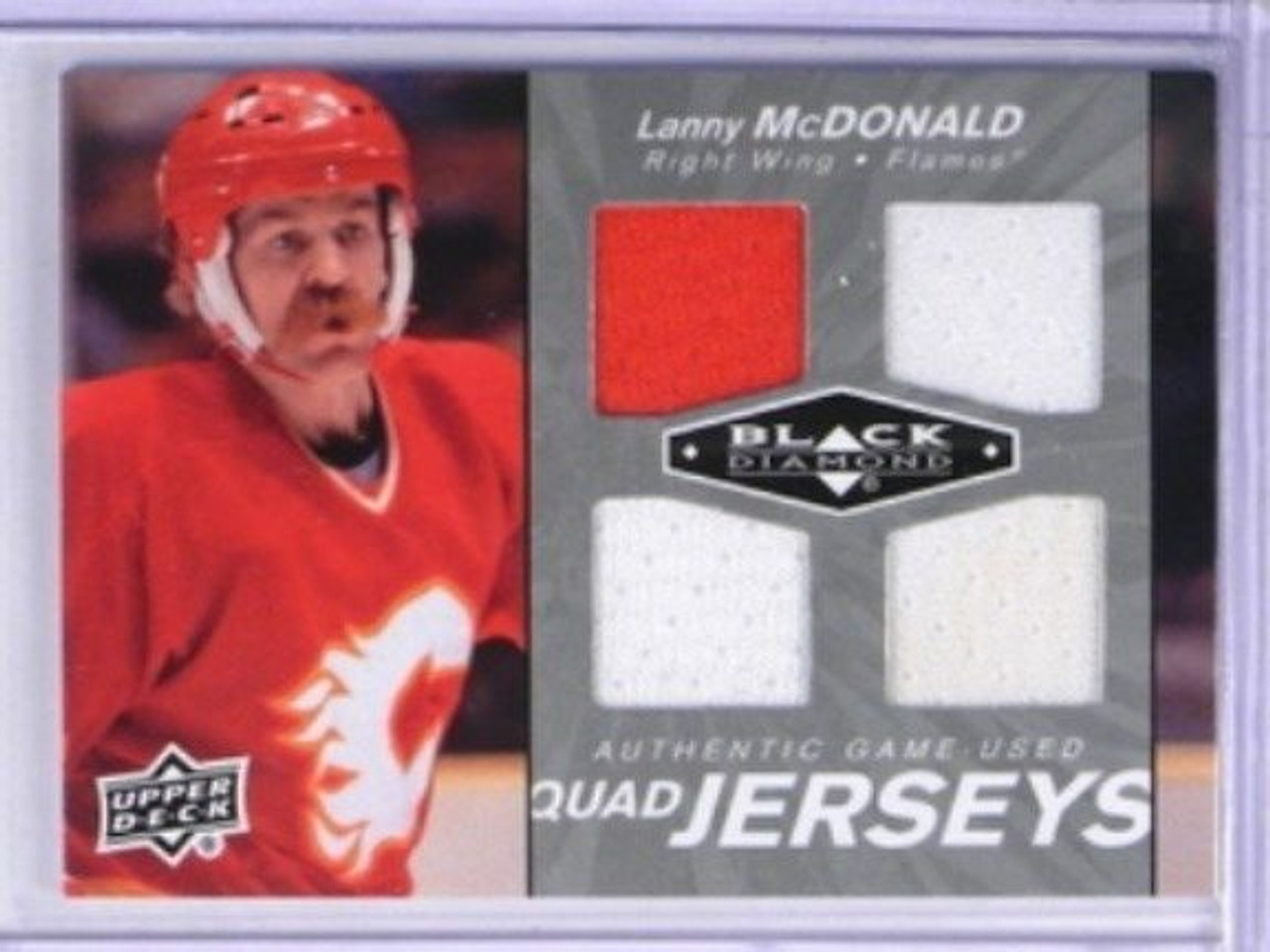 2003-04 Upper Deck Trilogy 133 Lanny McDonald COH Patch Crest of Honor -  Sportsnut Cards