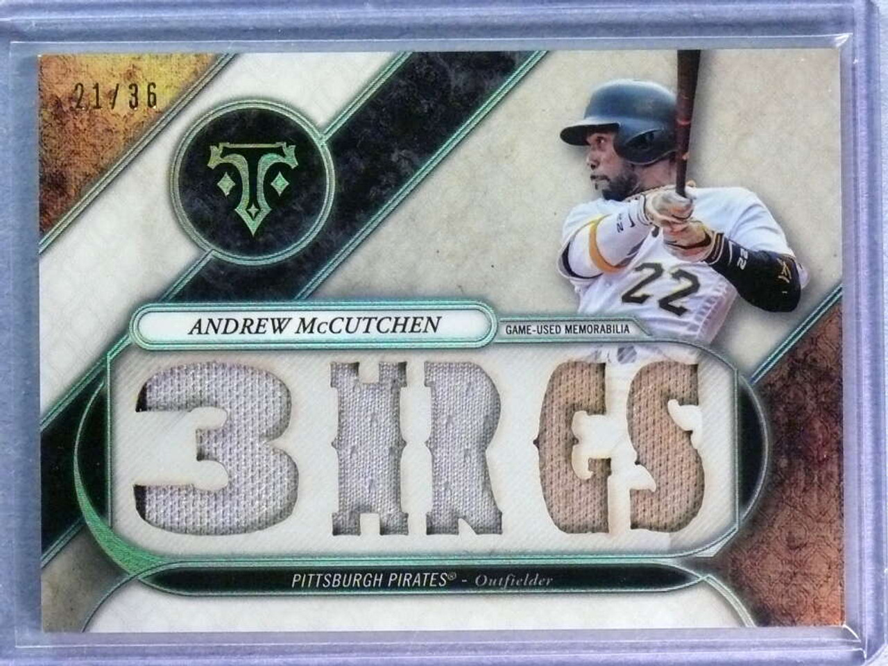 2017 Topps Triple Threads Relics Andrew McCutchen Jersey #21/36 #TTRAM2 -  Sportsnut Cards