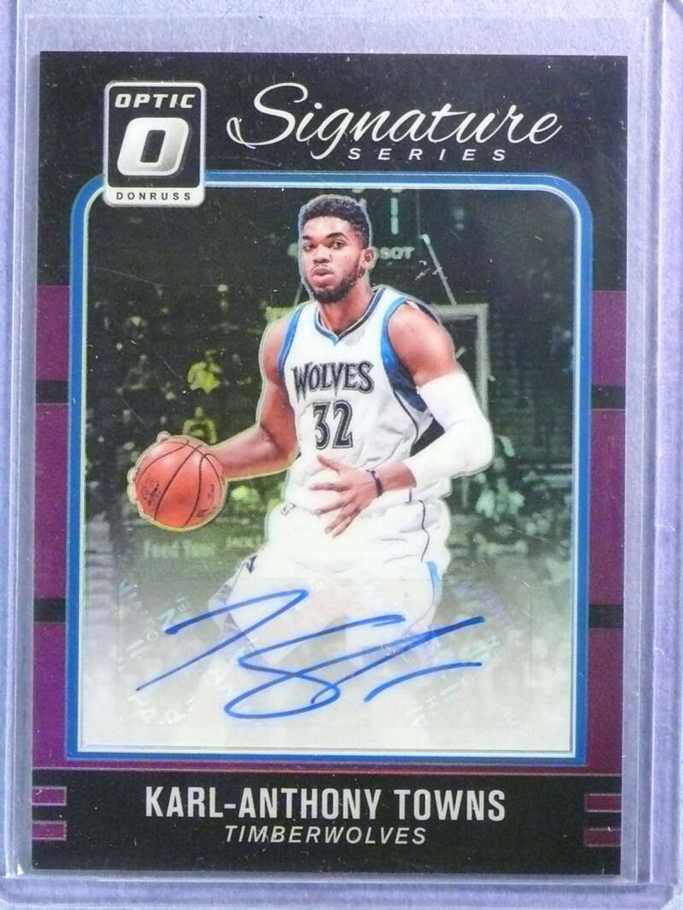 Sold at Auction: 2015-16 Prestige KARL-ANTHONY TOWNS Rookie Auto SP 203/299