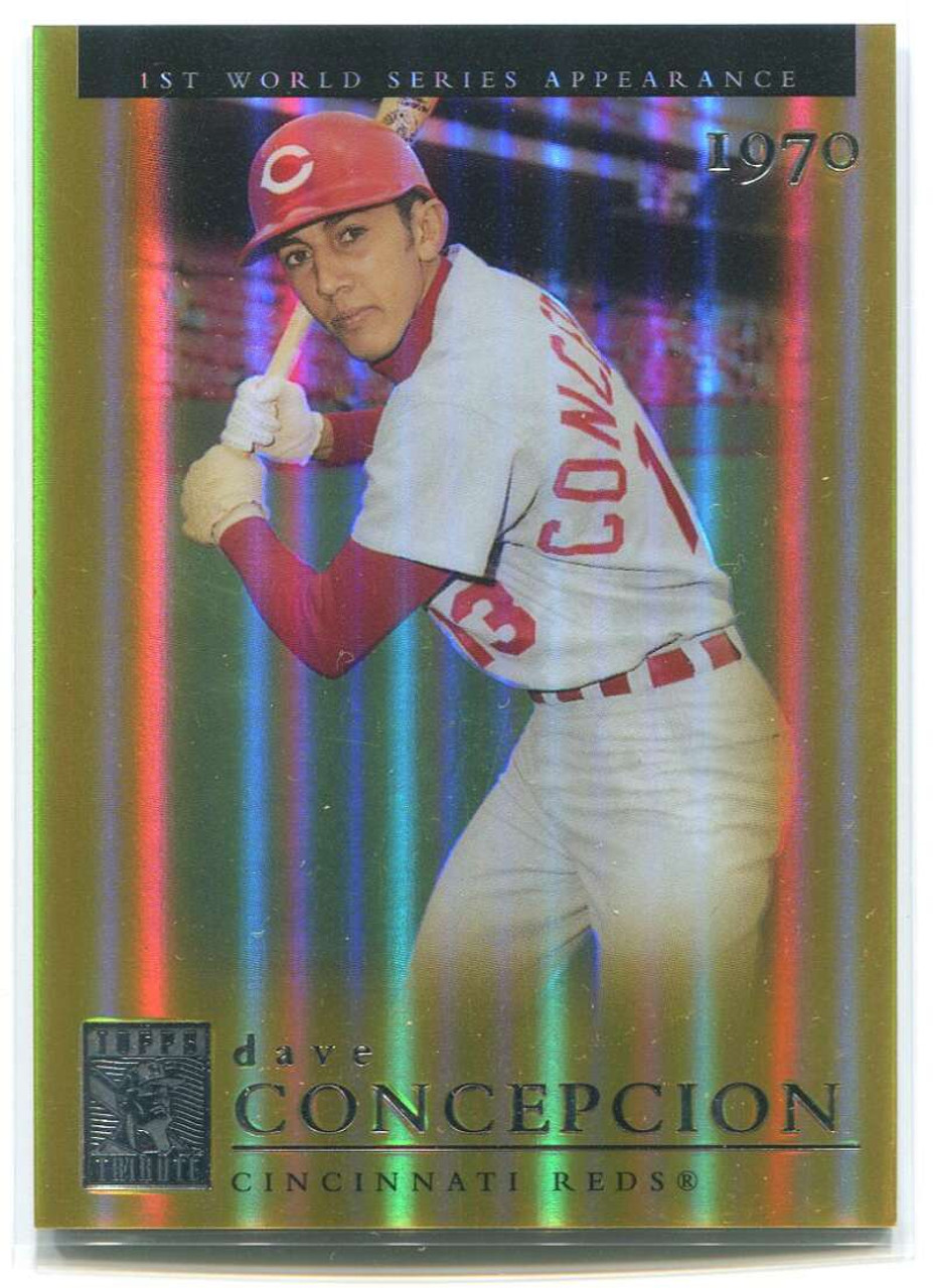 2003 Topps Tribute World Series Gold 109 Dave Concepcion 70 9/100 -  Sportsnut Cards
