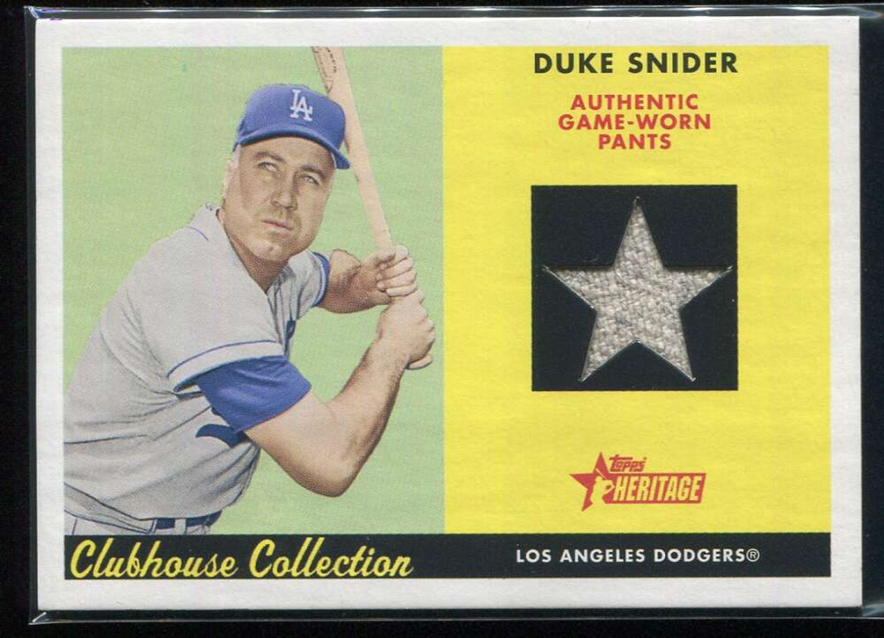 2007 Topps Heritage Clubhouse Collection Relics DS Duke Snider Pants Jersey  - Sportsnut Cards