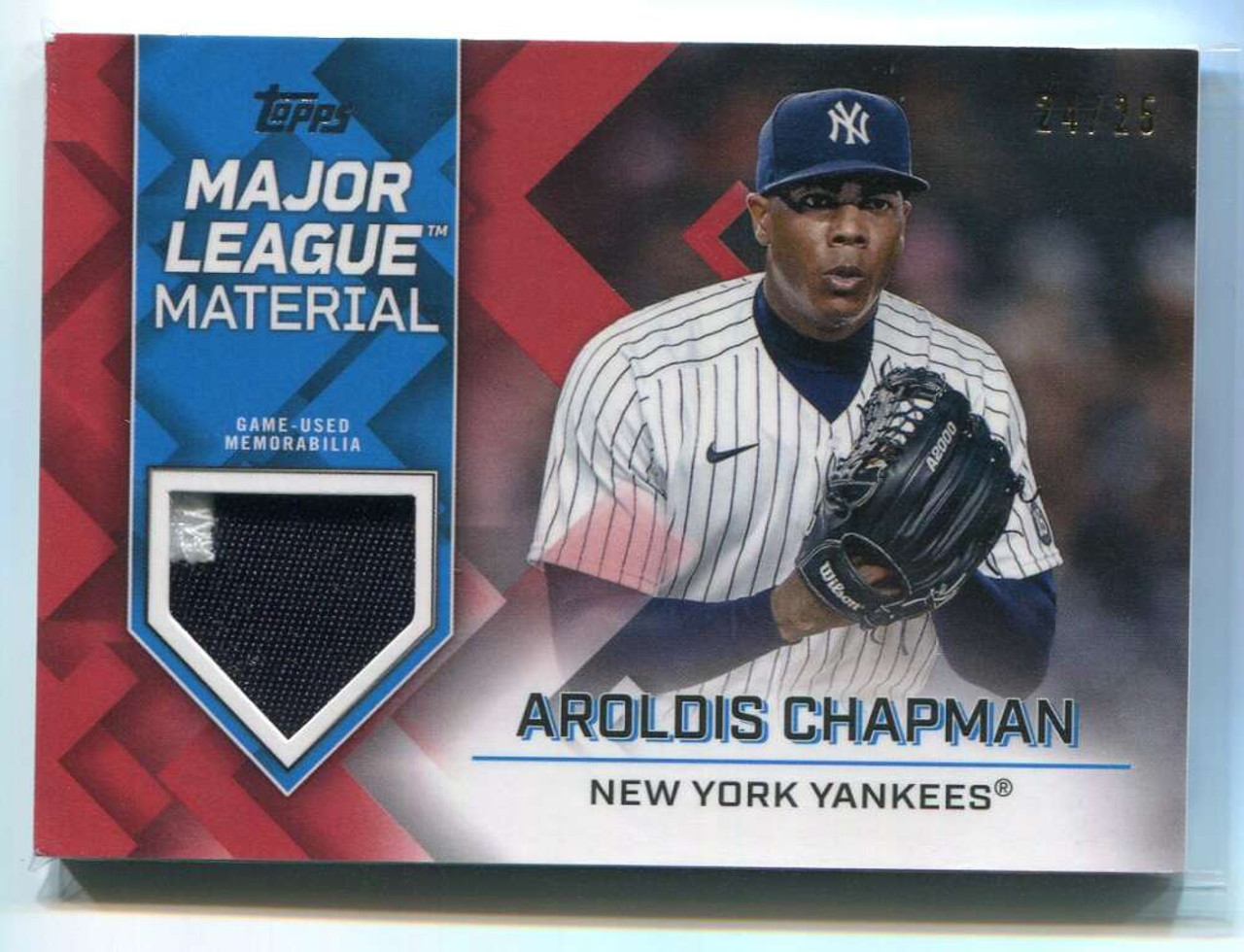 2022 Topps Major League Materials Red MLMAC Aroldis Chapman Patch 24/25