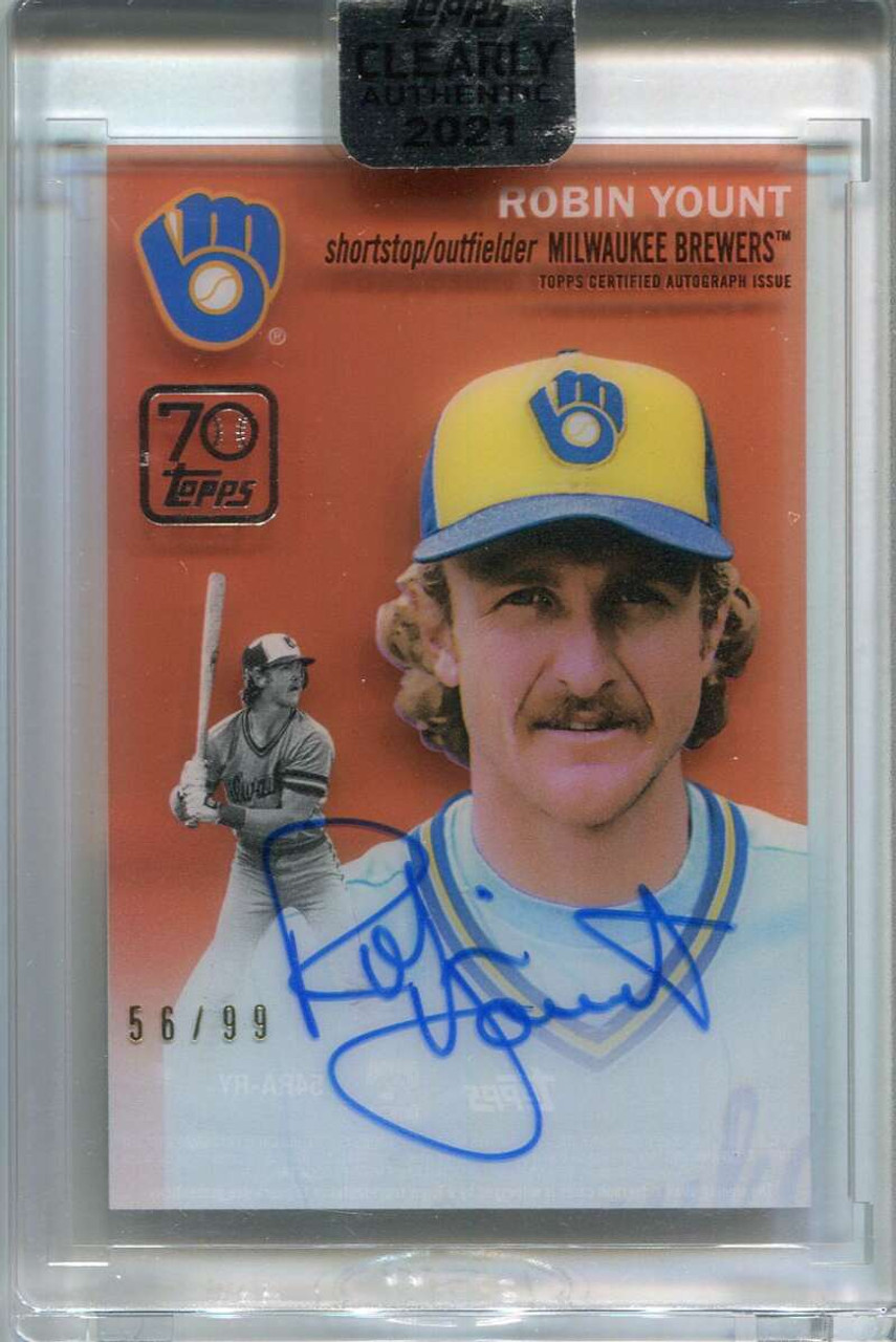 SOLD 125775 2021 Topps Clearly Authentic '54 Reimagining Autographs Robin  Yount Auto 56/99