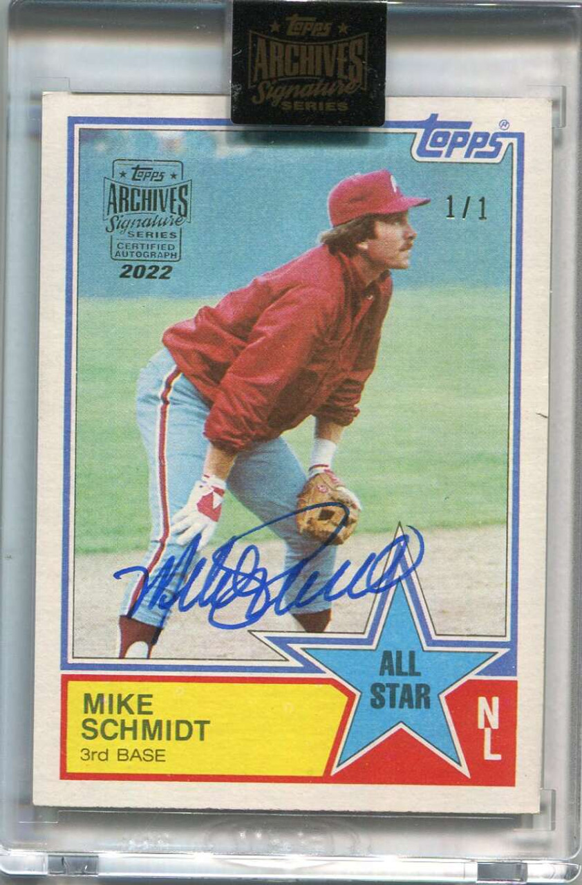 2022 Topps Archives Signature Series Retired Mike Schmidt Auto 1/1