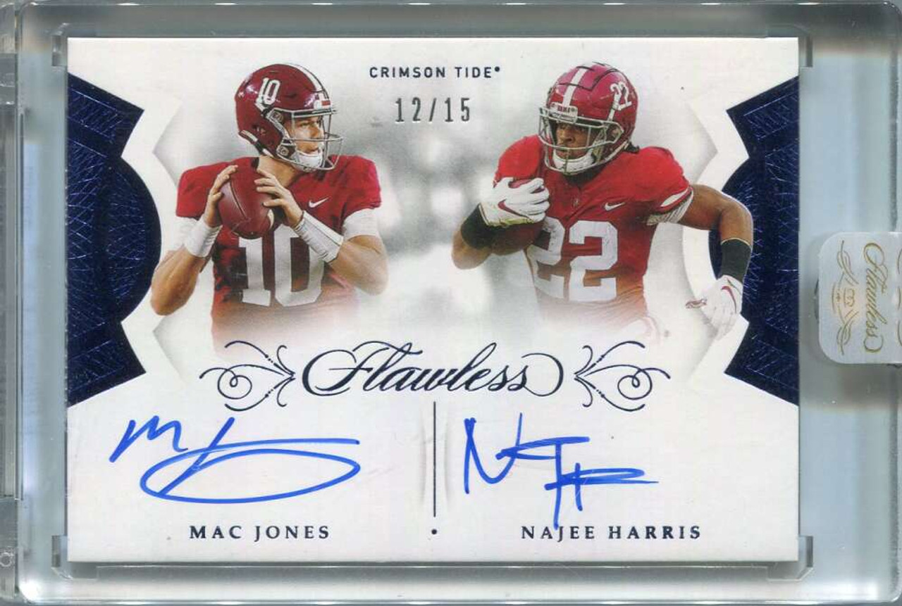 DELETE 125858 2021 Flawless Collegiate Signature Najee Harris Mac Jones  Rookie Dual Auto 12/15