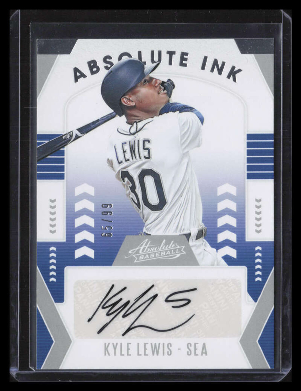 2020 Absolute Absolute Ink 48 Kyle Lewis Rookie Auto 65/99