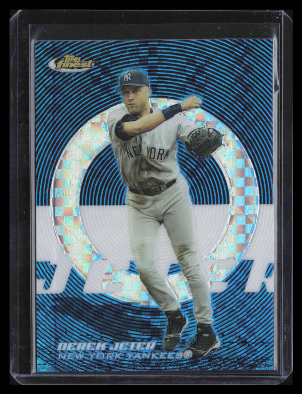 2005 Finest Blue X-Fractor 125 Derek Jeter 77/150 - Sportsnut Cards