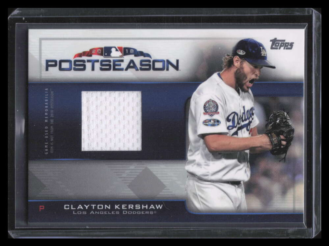 2019 Topps Postseason Performance Relics PPRCK Clayton Kershaw