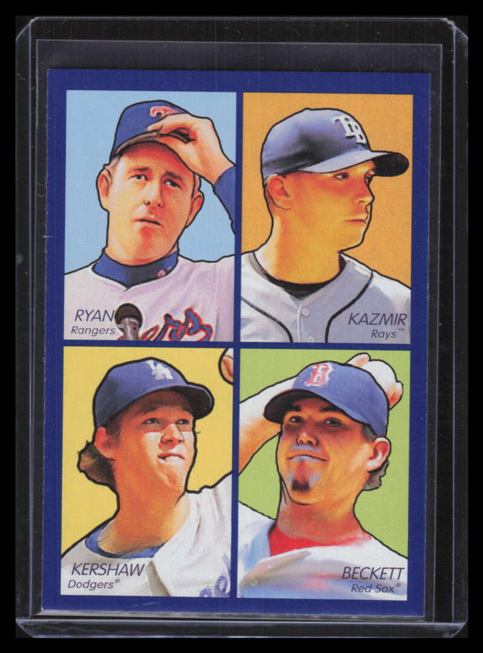 2009 Upper Deck Goudey 4-in-1 Blue 10 Beckett Kazmir Clayton