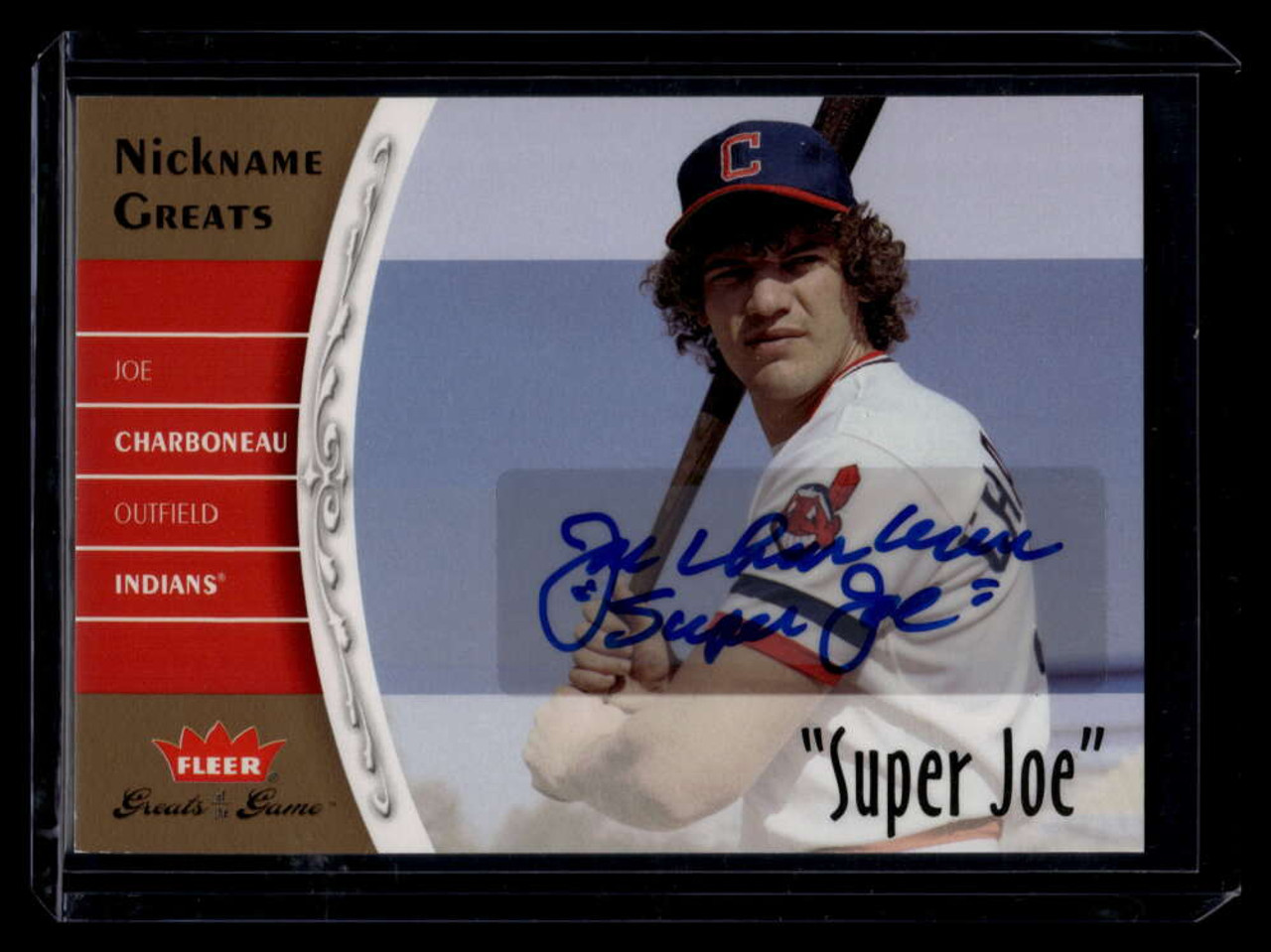 Joe Charboneau Autographed Memorabilia