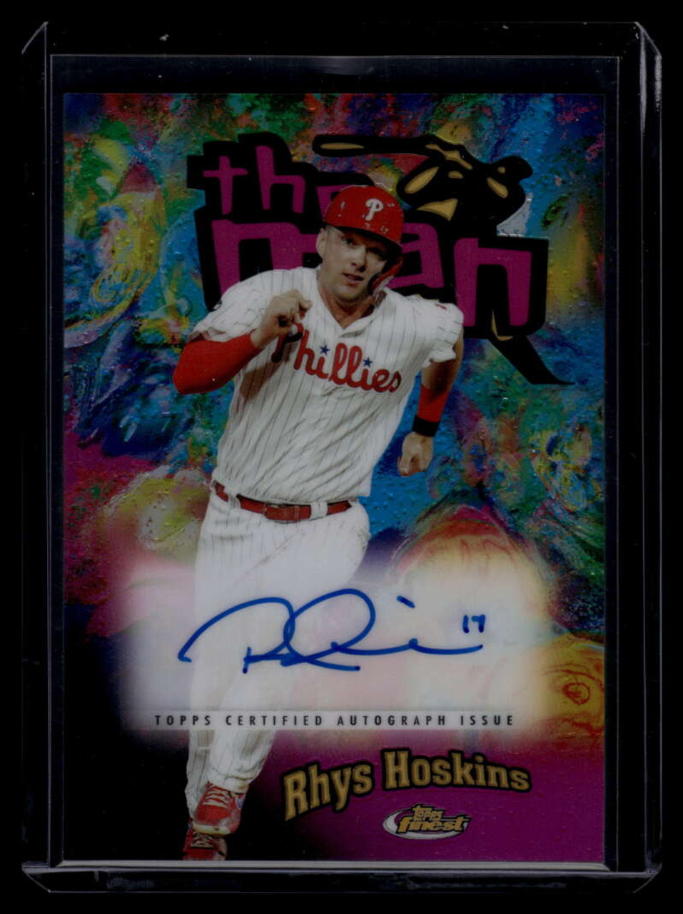 Rhys Hoskins Autographed Phillies Authentic Jersey