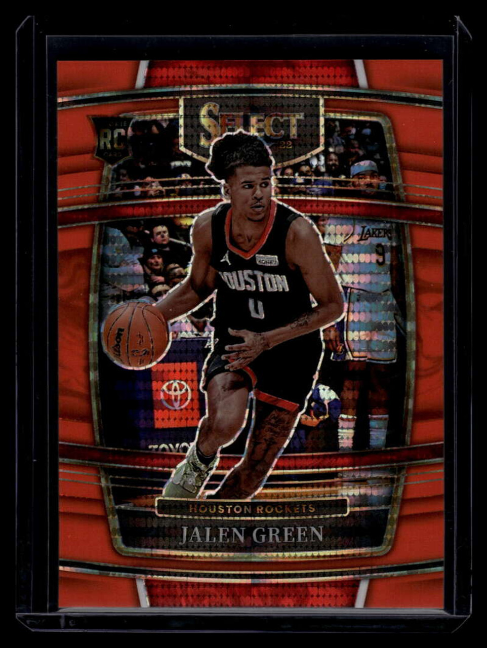 2021-22 Select Prizms Neon Orange Pulsar 7 Jalen Green Rookie 11