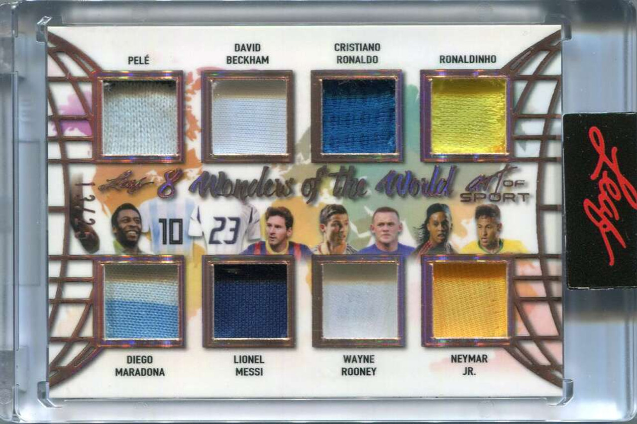 2021 Leaf Art Wonders World Pele Ronaldo Messi Maradona Ronaldinho Jersey  13/25