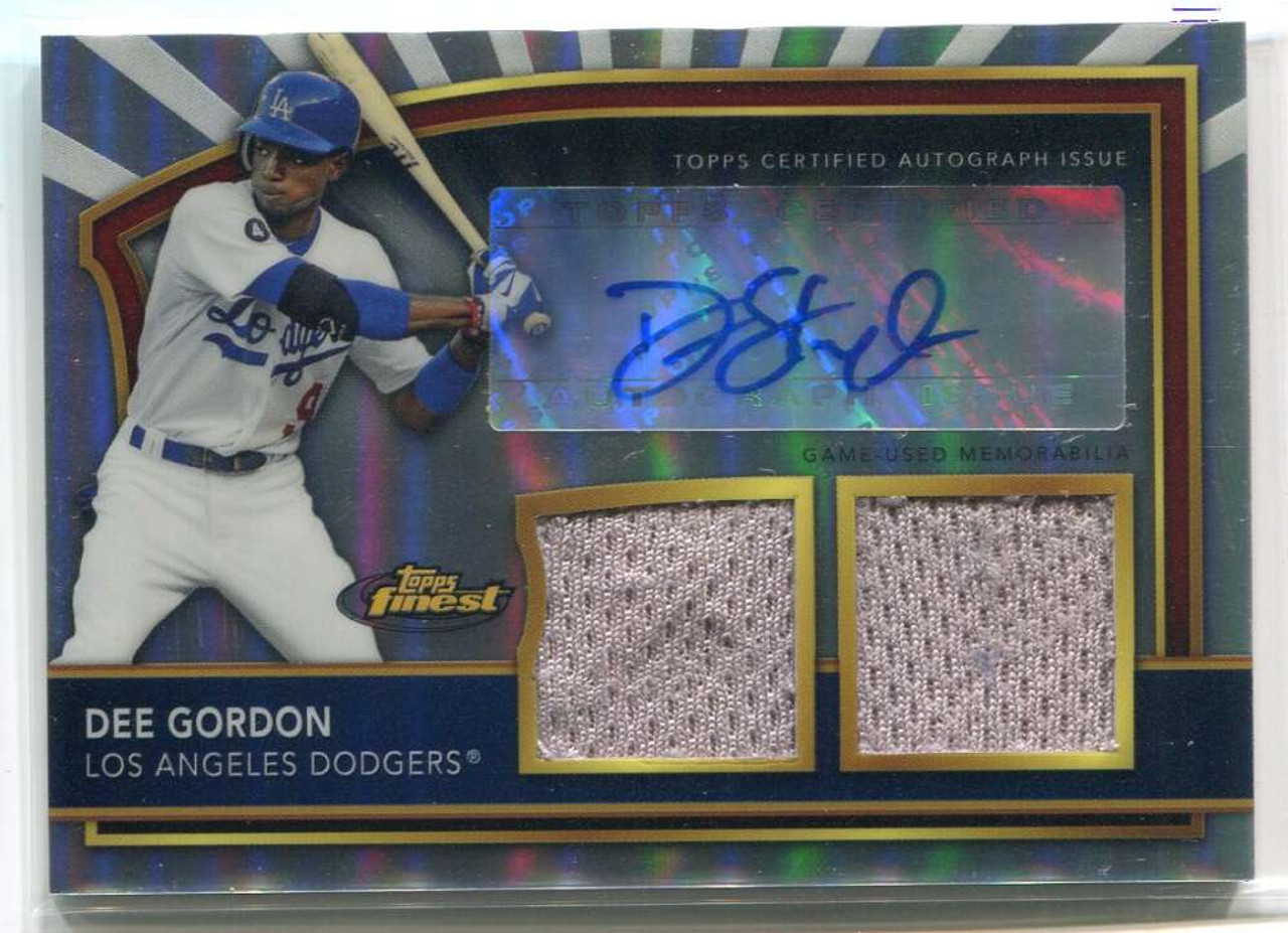 2011 Finest Autographs Refractor Dee Strange-Gordon Rookie Jersey Auto  372/499