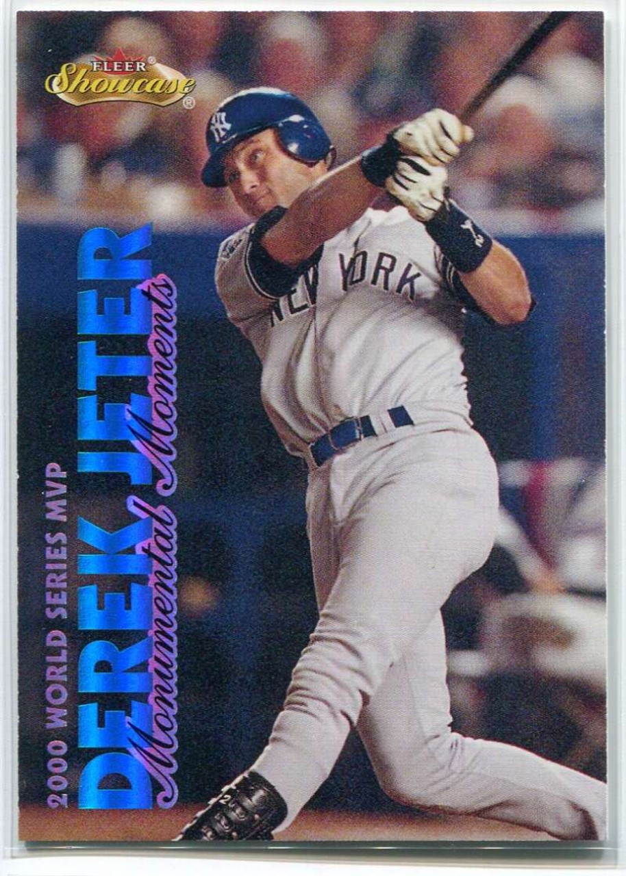 2001 Fleer Showcase mm3 Derek Jeter MM 1566/2000 Monumental Moments -  Sportsnut Cards