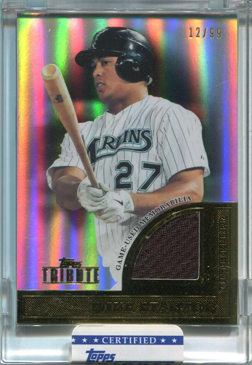 2010 Bowman Futures Game Relic Mike Giancarlo Stanton Rookie Triple Jersey  74/99 - Sportsnut Cards