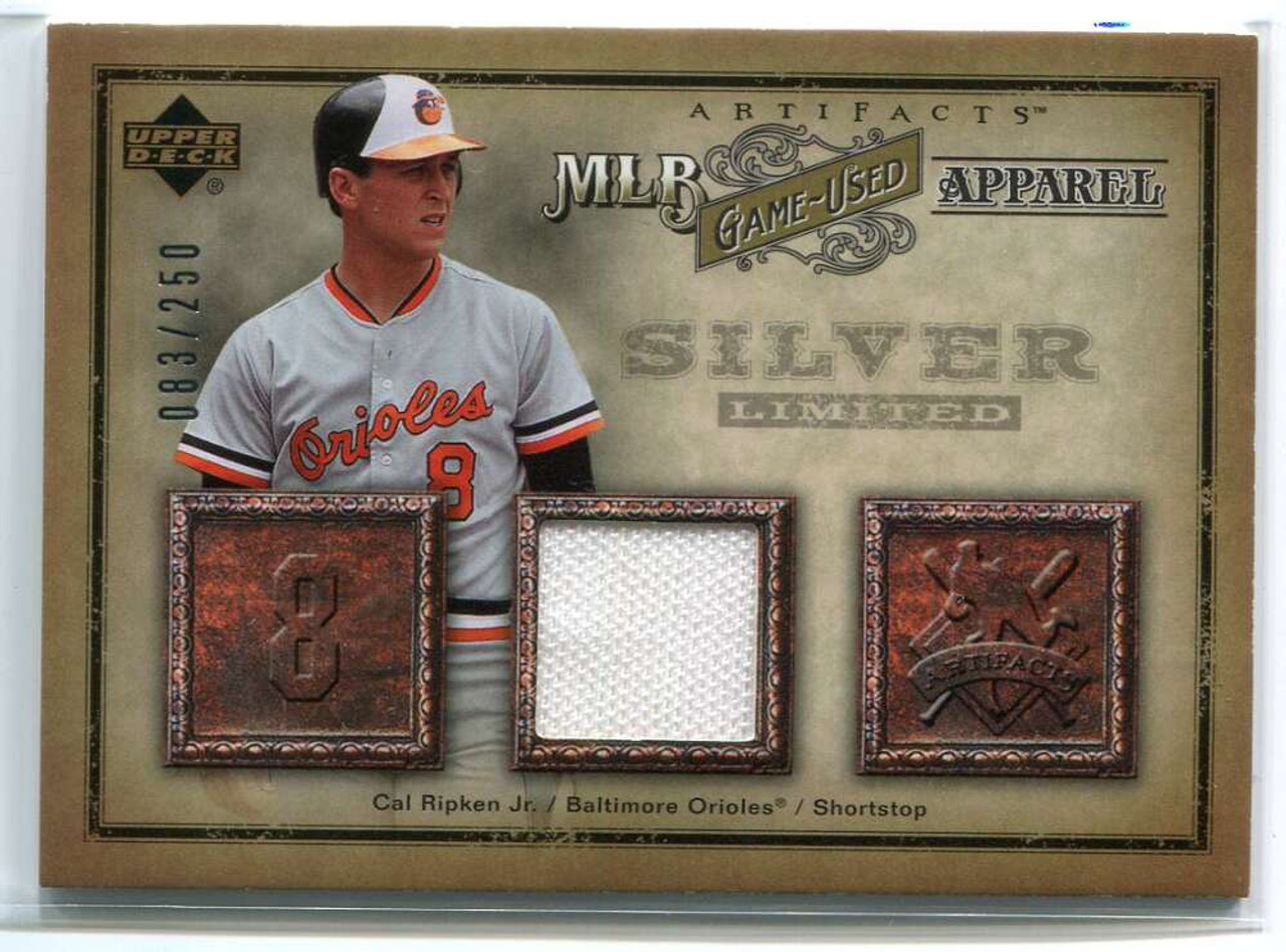 2006 Artifacts MLB Game-Used Apparel Silver Limited CR Cal Ripken Jersey  83/250 - Sportsnut Cards