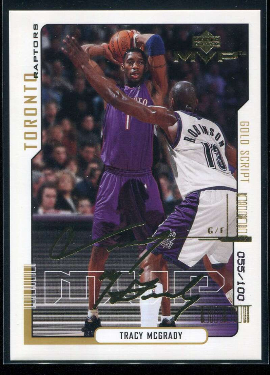 2000-01 Upper Deck MVP Gold Script 165 Tracy McGrady 55/100