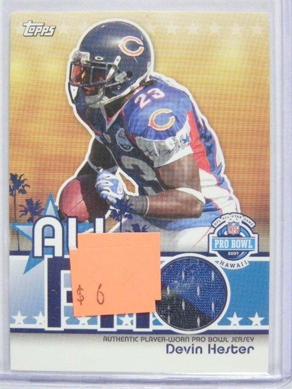 DELETE 7792 2007 Topps Pro Bowl All Pro Devin Hester jersey #APR